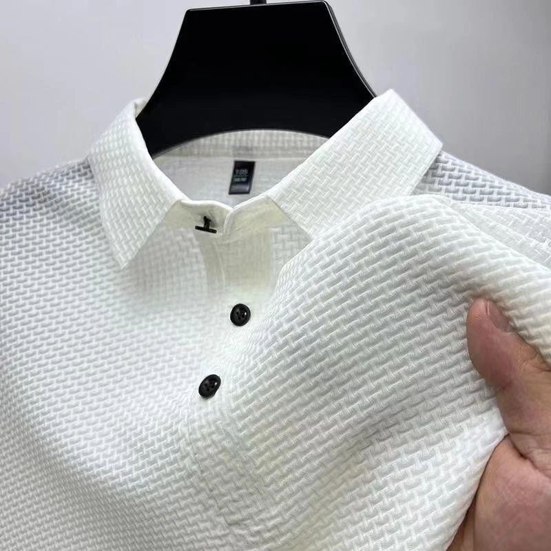 Summer men's Short Sleeve T-Shirt Cool and Breathable Polo Shirt