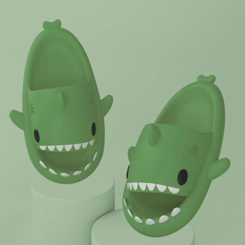 Shark Cartoon Soft Adult Slippers