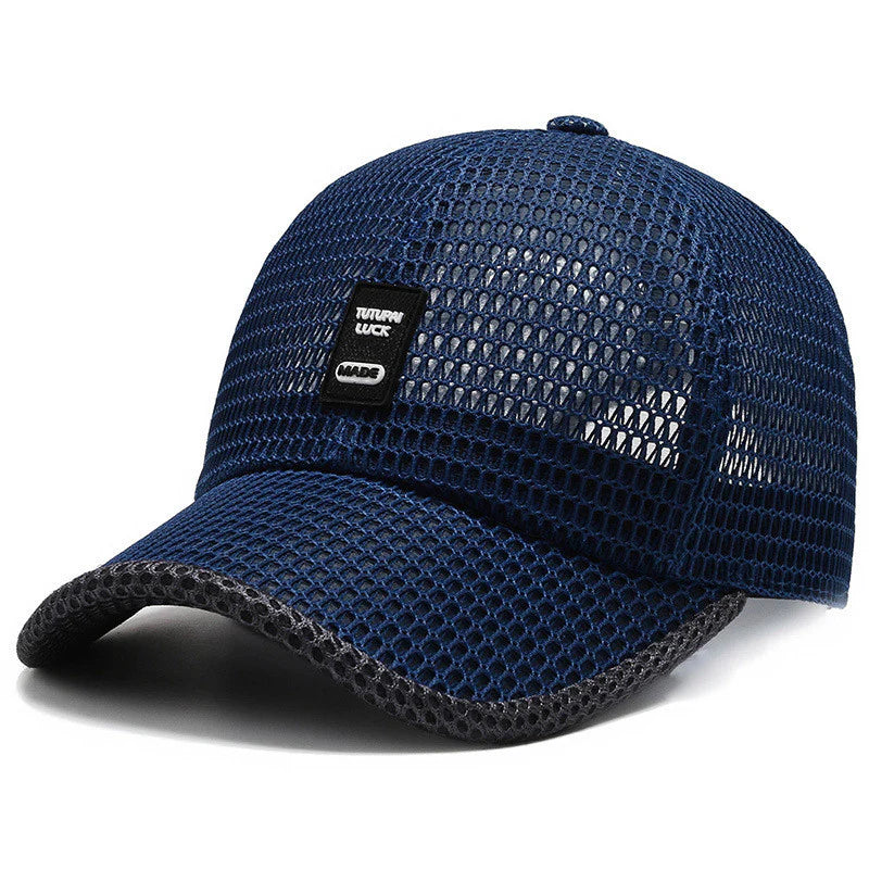 Summer Men Outdoor Sun Protection Sports Quick-Drying Breathable Wide Brim Baseball Cap
