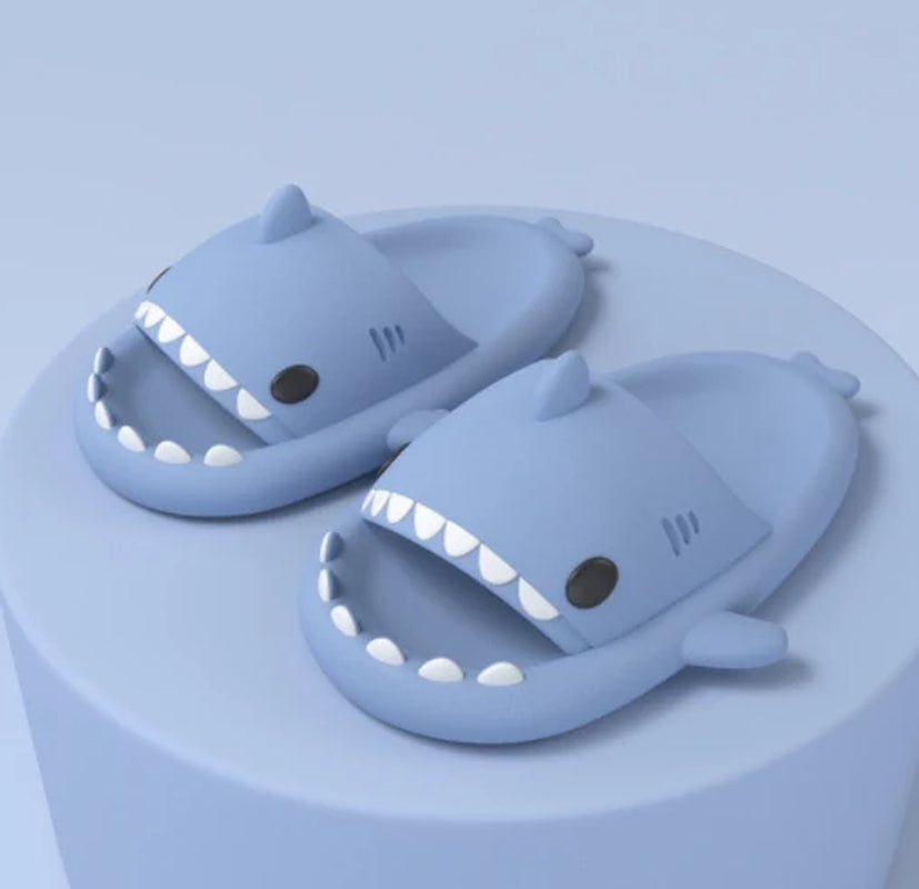 Shark Cartoon Soft Adult Slippers