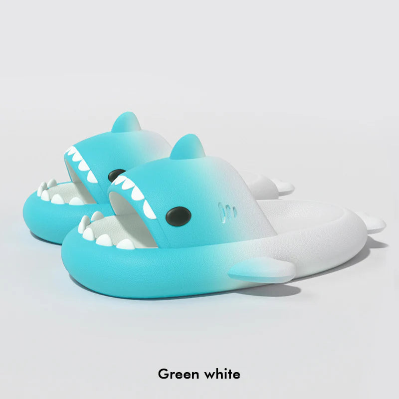 Gradient Shark Slippers Home Bathroom Non-Slip Men Shoes