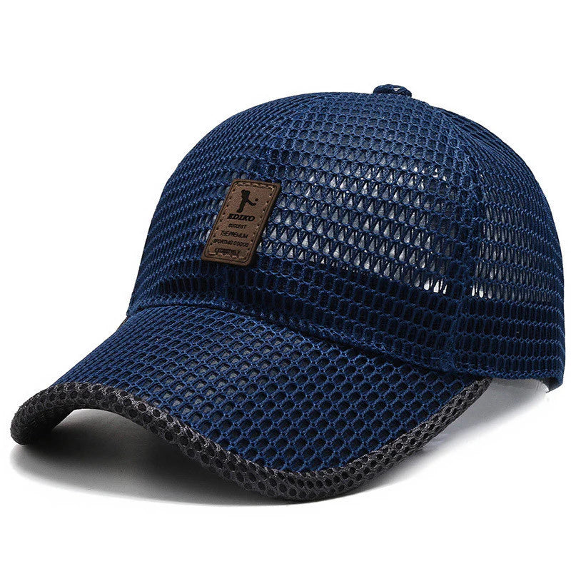 Summer Men Outdoor Sun Protection Sports Quick-Drying Breathable Wide Brim Baseball Cap