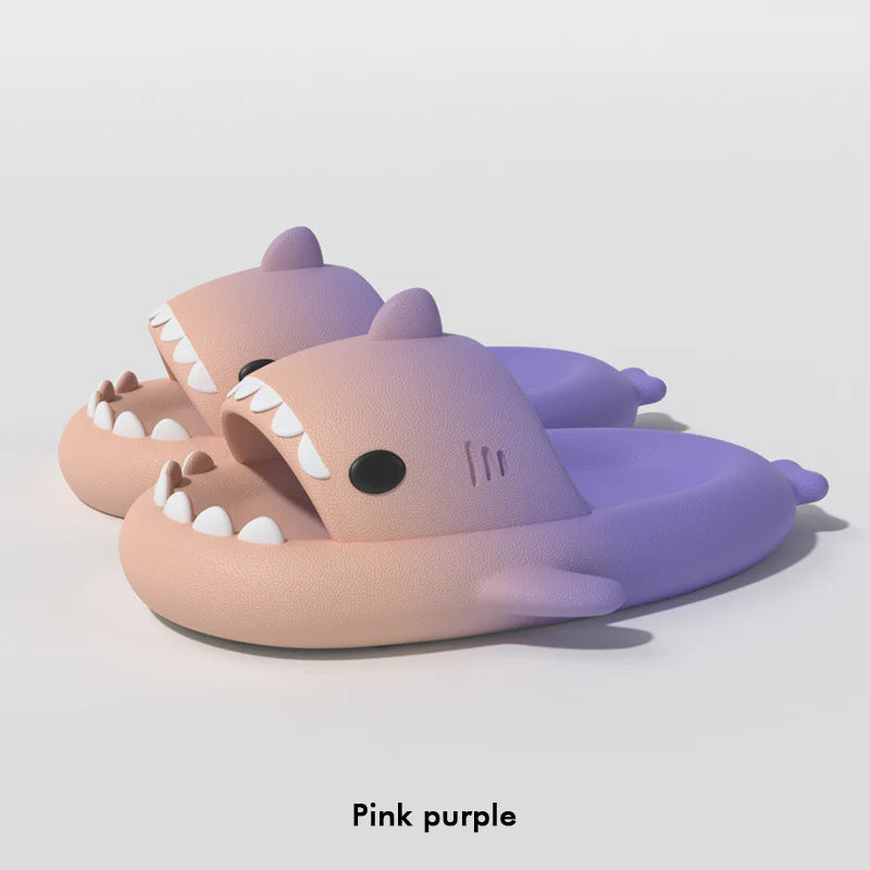 Gradient Shark Slippers Home Bathroom Non-Slip Men Shoes