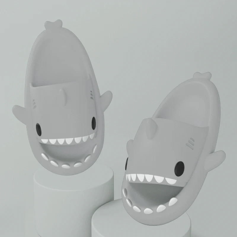 Shark Cartoon Soft Adult Slippers