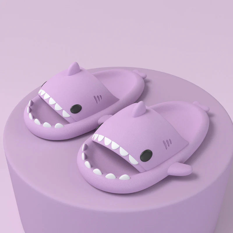 Shark Cartoon Soft Adult Slippers