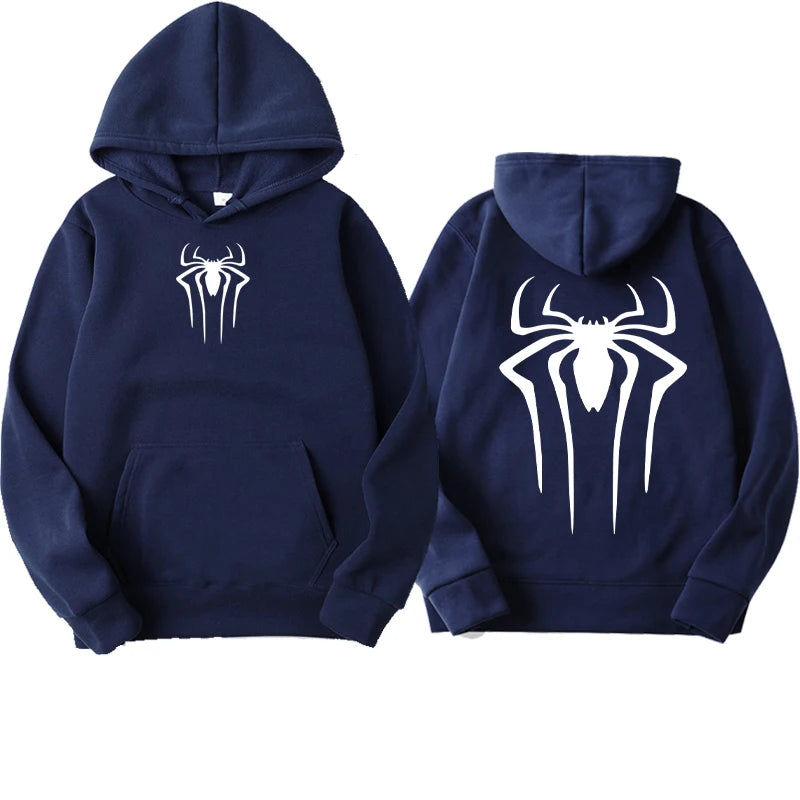 Fashion Printed Spider Hoodie for Men Casual Hoodie Pullover Sweatshirt for Men Top Spider Hoodie Sweatshirt