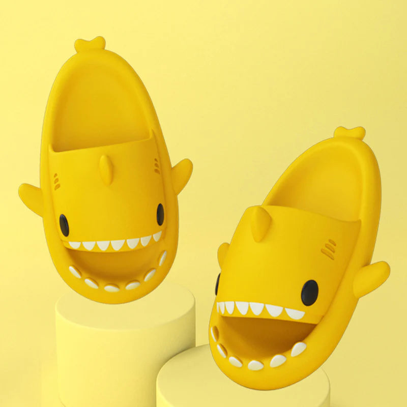 Shark Cartoon Soft Adult Slippers