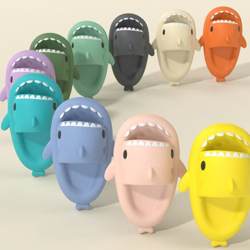 Shark Cartoon Soft Adult Slippers