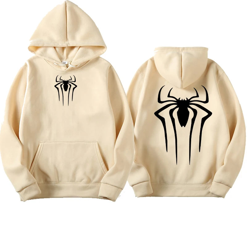 Fashion Printed Spider Hoodie for Men Casual Hoodie Pullover Sweatshirt for Men Top Spider Hoodie Sweatshirt