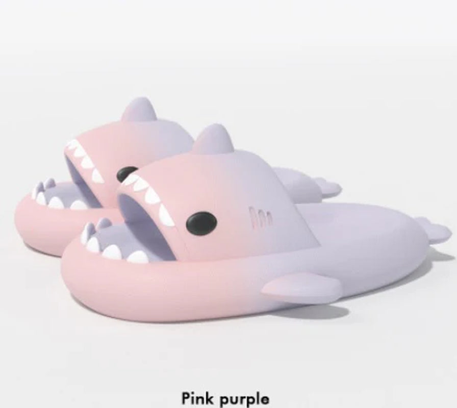 Gradient Shark Slippers Home Bathroom Non-Slip Men Shoes