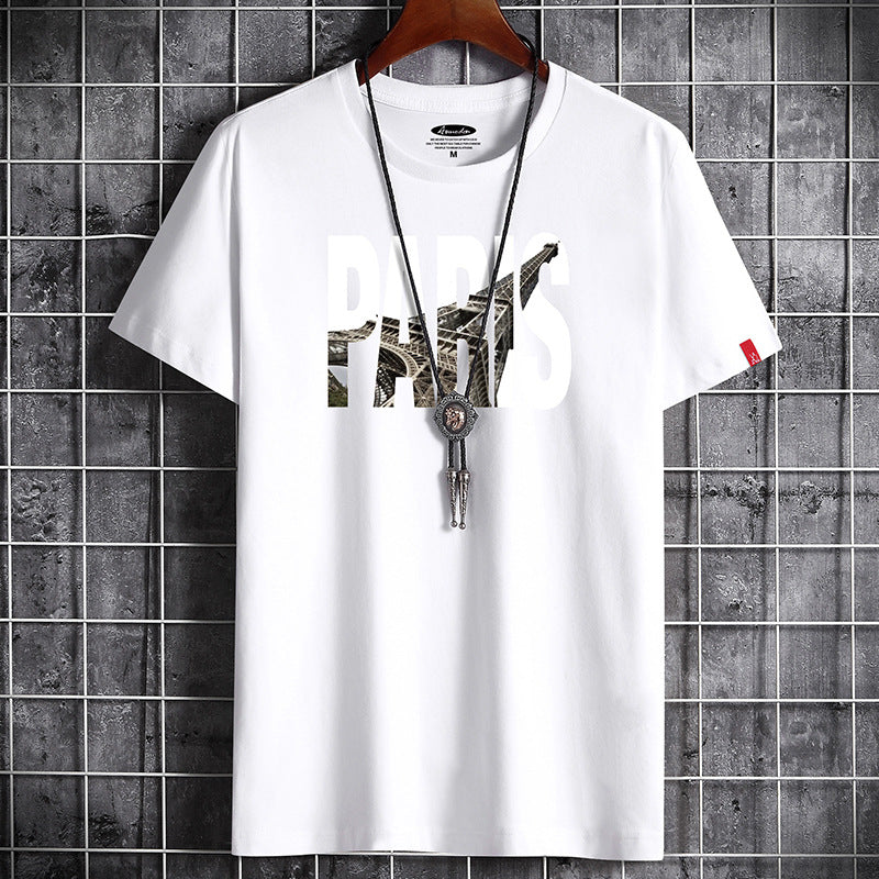 Men'S Summer Korean Style Trendy Loose Casual Short Sleeve