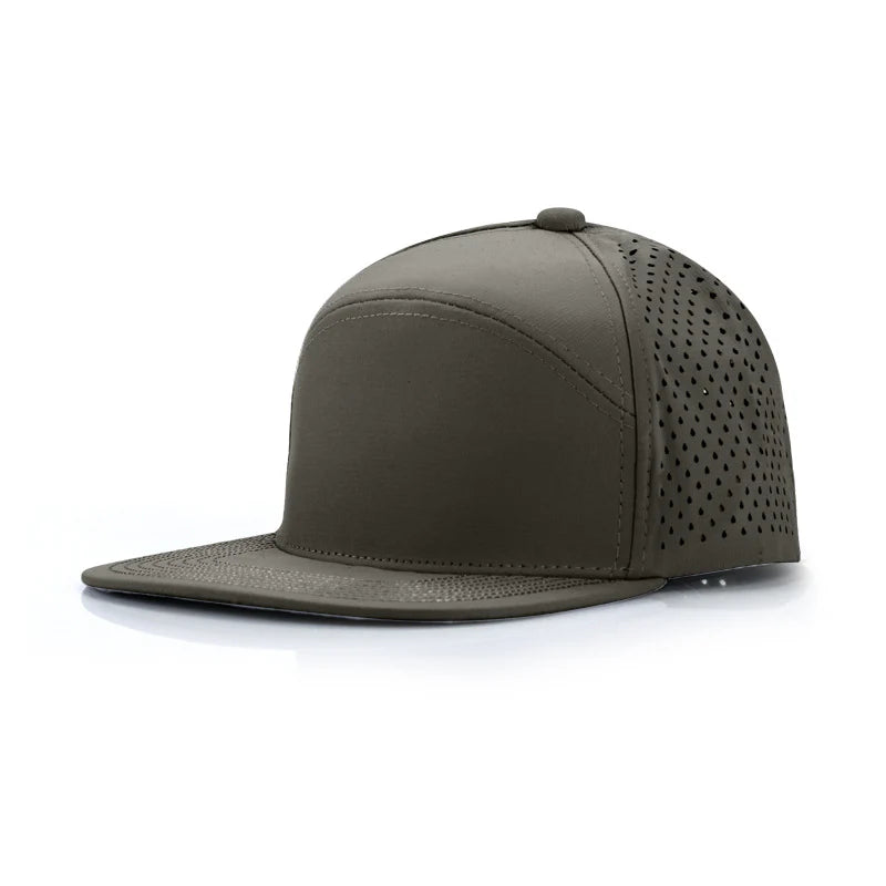 Performance Trucker Cap - Outdoor Sun Hat with Flat Brim Baseball Style