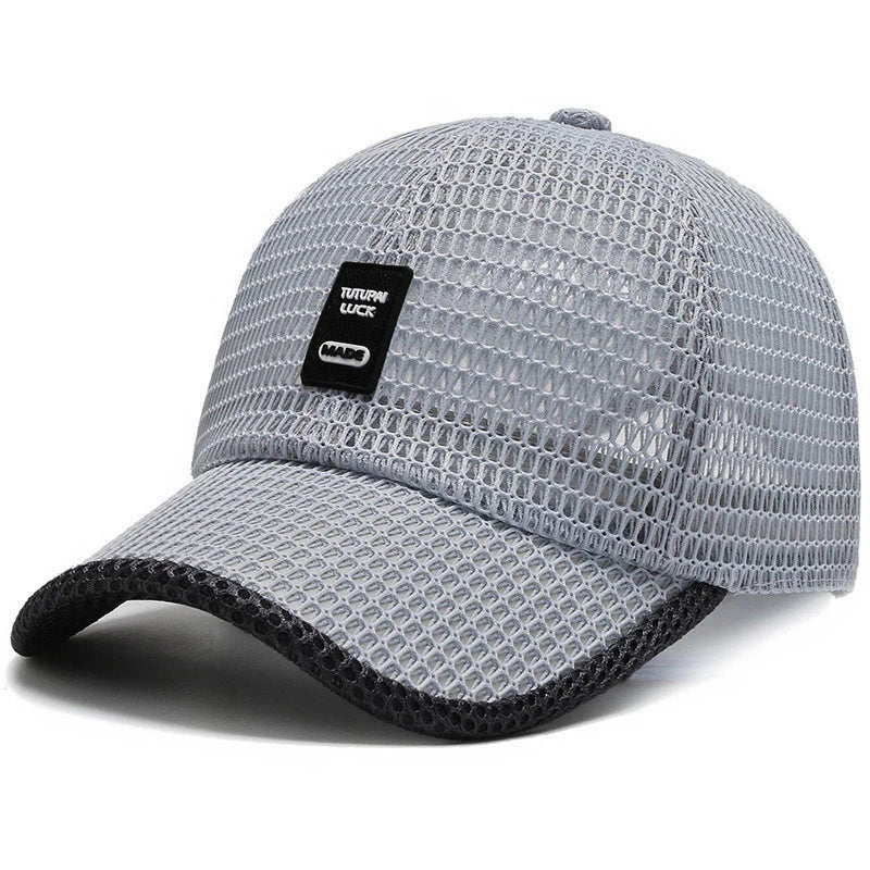 Summer Men Outdoor Sun Protection Sports Quick-Drying Breathable Wide Brim Baseball Cap