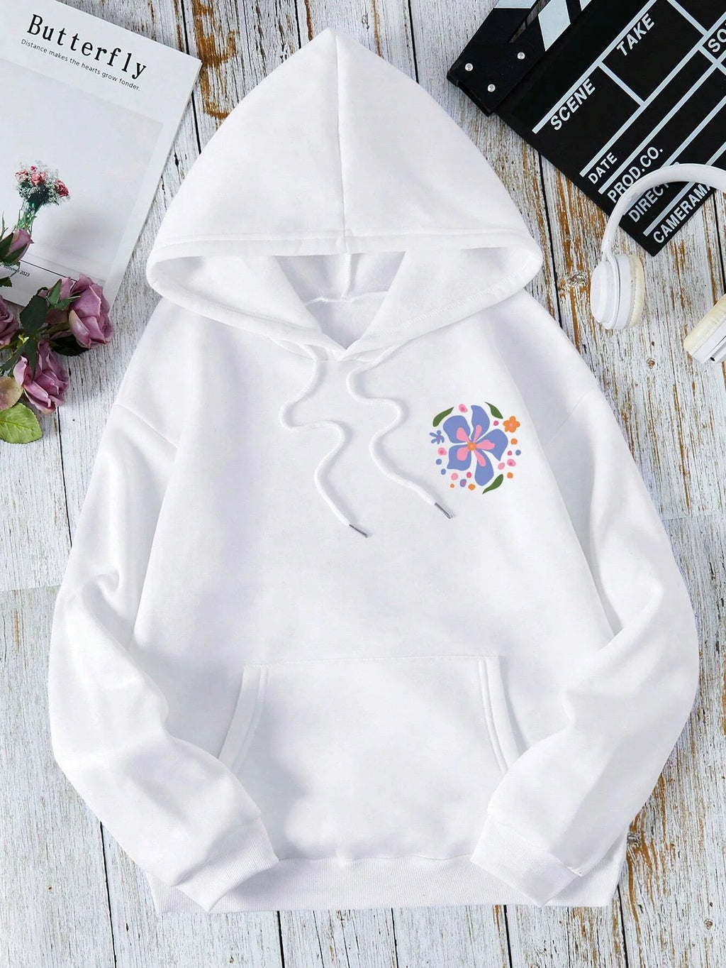 Ocean Coconut Tree Printed Women'S Hoodie Fashion Design Loose Casual Versatile Women'S Clothing Autumn/Winter Fleece Hoodie