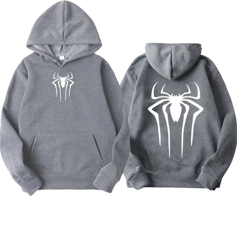 Fashion Printed Spider Hoodie for Men Casual Hoodie Pullover Sweatshirt for Men Top Spider Hoodie Sweatshirt