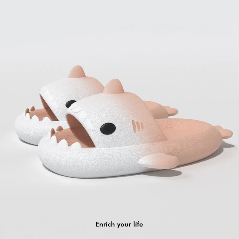 Gradient Shark Slippers Home Bathroom Non-Slip Men Shoes