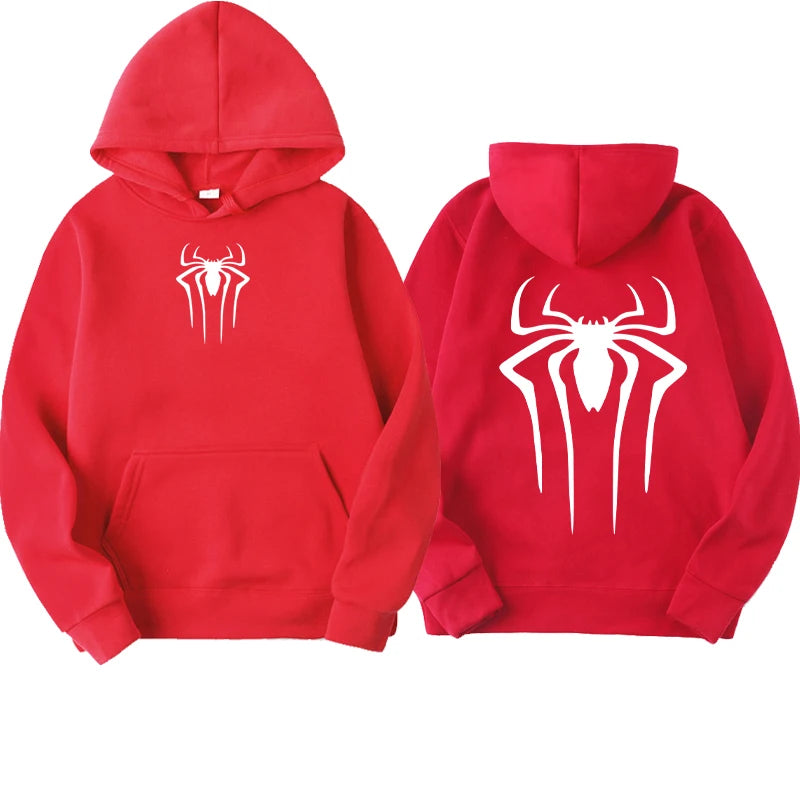 Fashion Printed Spider Hoodie for Men Casual Hoodie Pullover Sweatshirt for Men Top Spider Hoodie Sweatshirt
