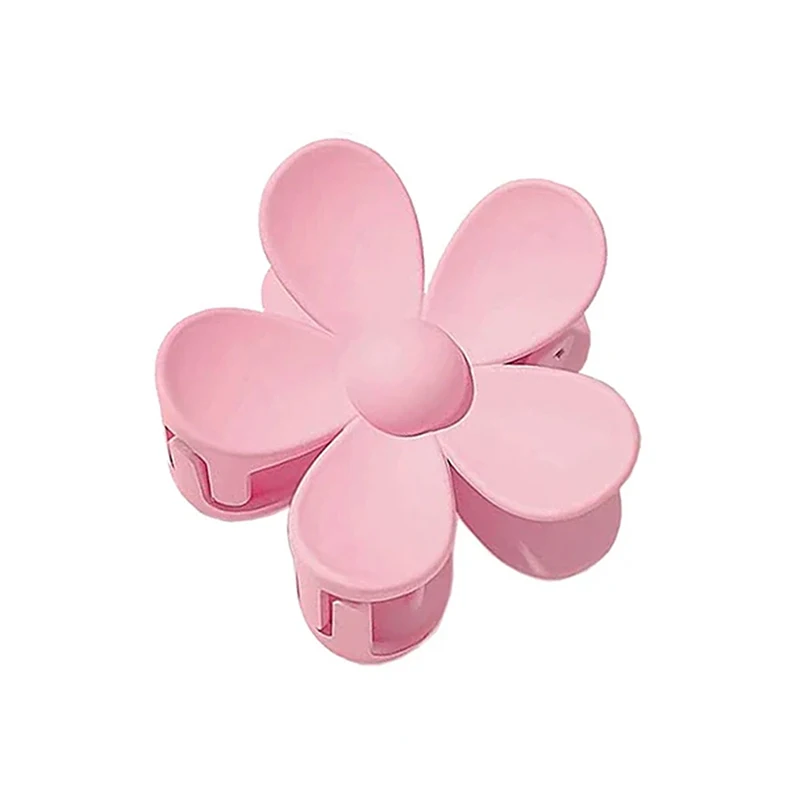 Flower Hair Claw Clip - Solid Color Shark Clip