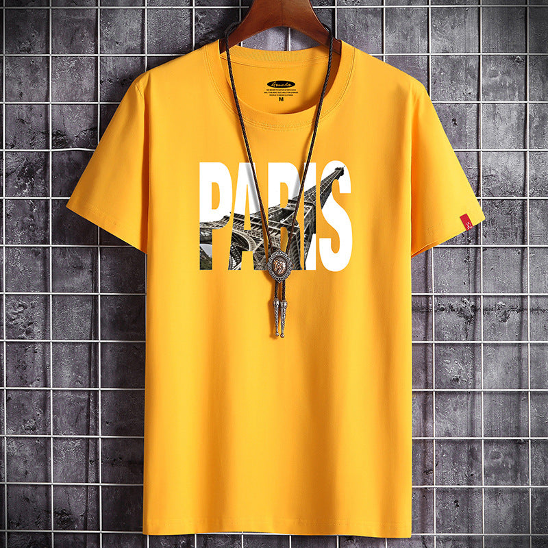 Men'S Summer Korean Style Trendy Loose Casual Short Sleeve