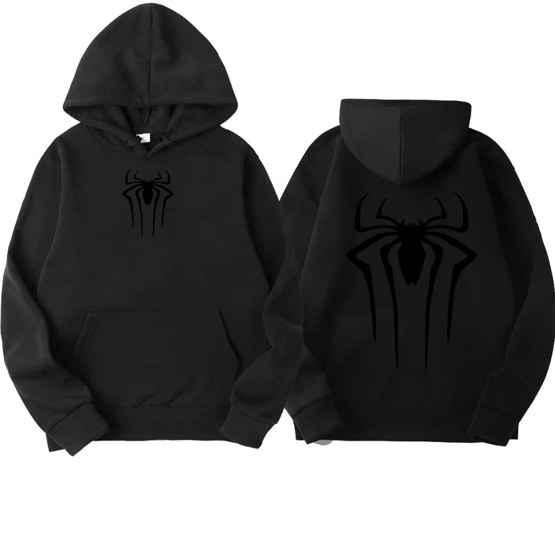 Fashion Printed Spider Hoodie for Men Casual Hoodie Pullover Sweatshirt for Men Top Spider Hoodie Sweatshirt