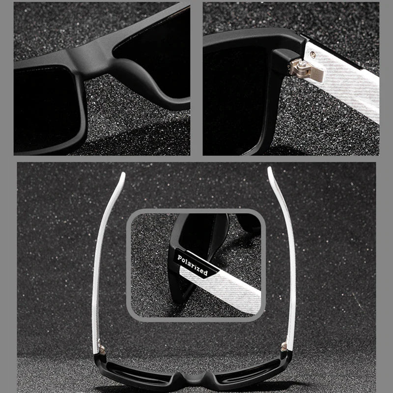2023 Luxury Polarized Sunglasses Men Women Fashion Square Male Sun Glasses Vintage Driving Fishing Eyeglasses Sport Shades UV400