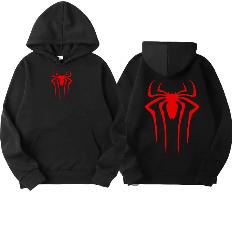 Fashion Printed Spider Hoodie for Men Casual Hoodie Pullover Sweatshirt for Men Top Spider Hoodie Sweatshirt
