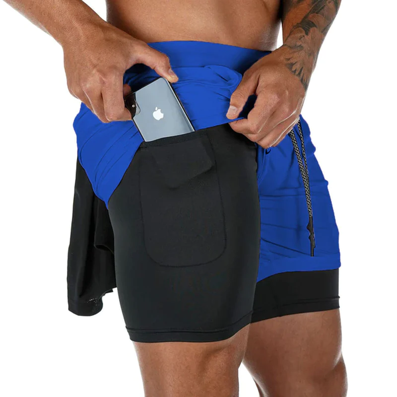 Running Shorts 2 in 1 Quick Dry Workout shorts
