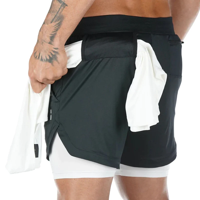 Running Shorts 2 in 1 Quick Dry Workout shorts