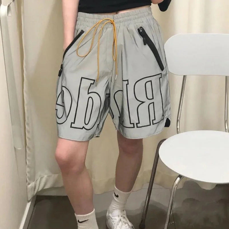 RHUDE Shorts for Men and Women Breeches inside Mesh