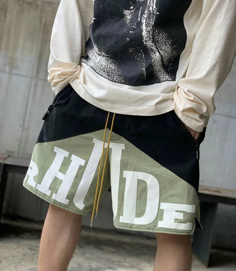 RHUDE Shorts for Men and Women Breeches inside Mesh