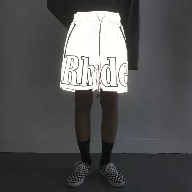 RHUDE Shorts for Men and Women Breeches inside Mesh