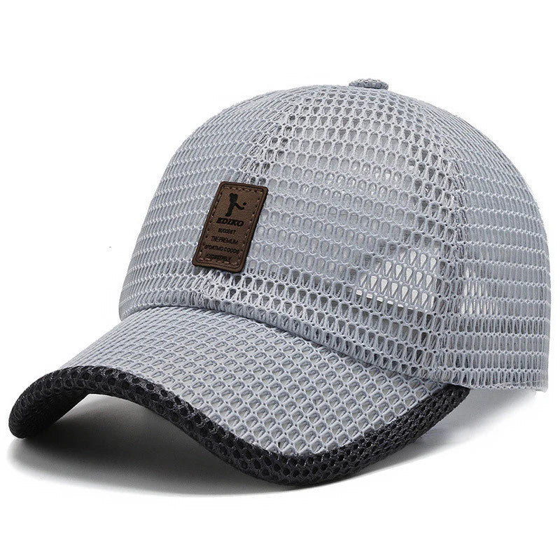 Summer Men Outdoor Sun Protection Sports Quick-Drying Breathable Wide Brim Baseball Cap