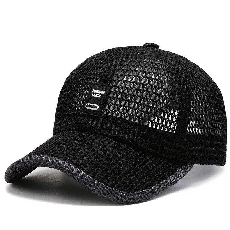 Summer Men Outdoor Sun Protection Sports Quick-Drying Breathable Wide Brim Baseball Cap
