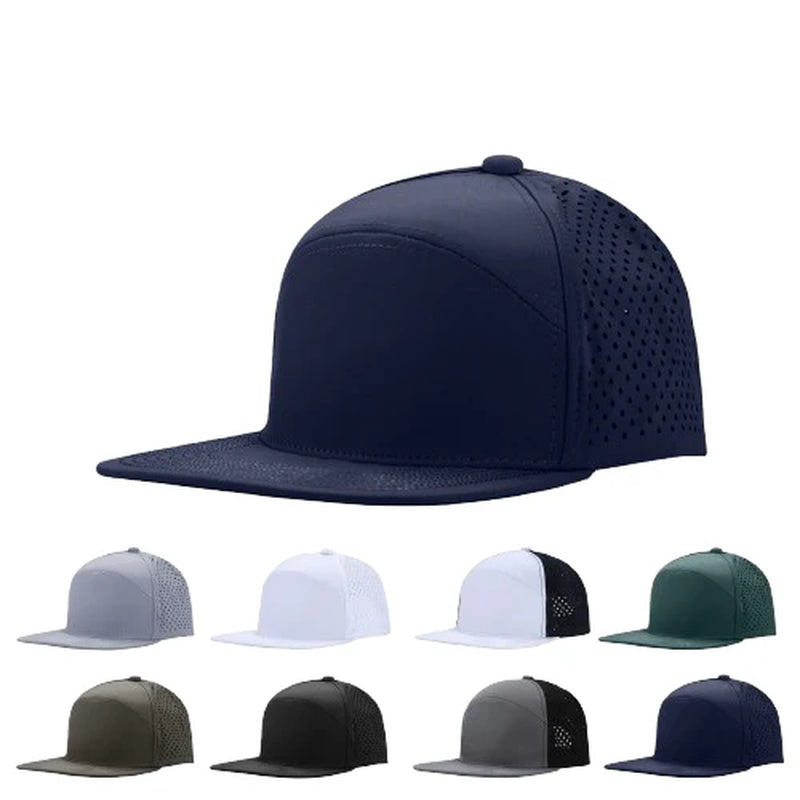 Performance Trucker Cap - Outdoor Sun Hat with Flat Brim Baseball Style