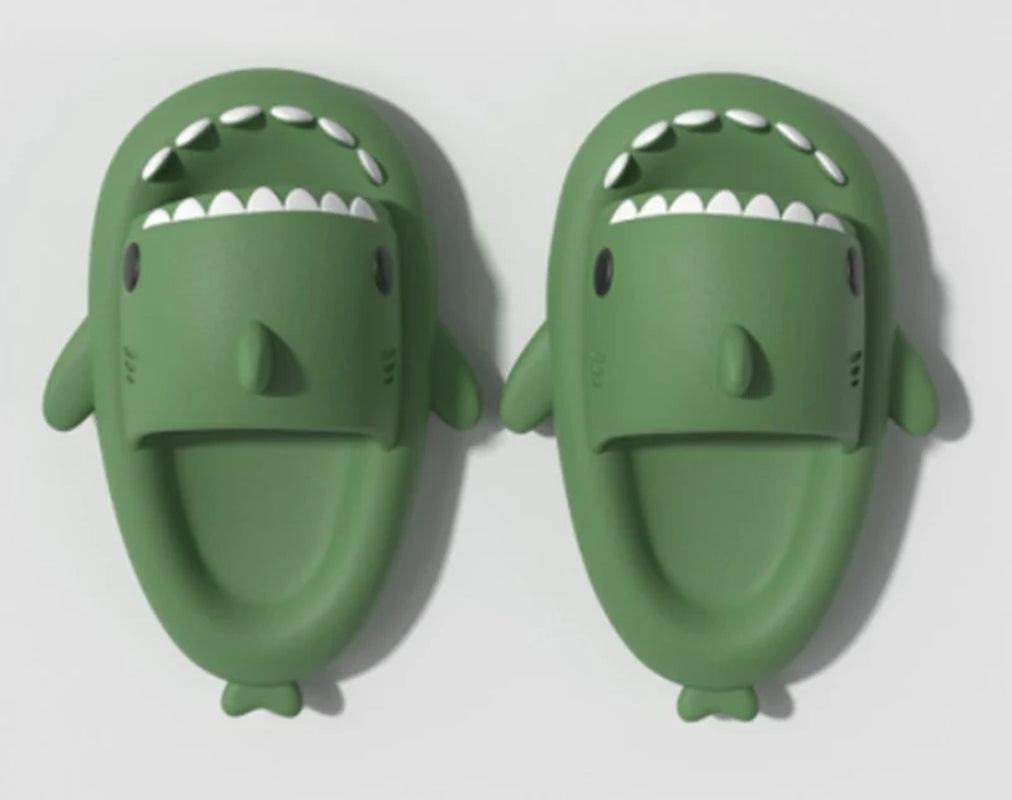 Shark Cartoon Soft Adult Slippers