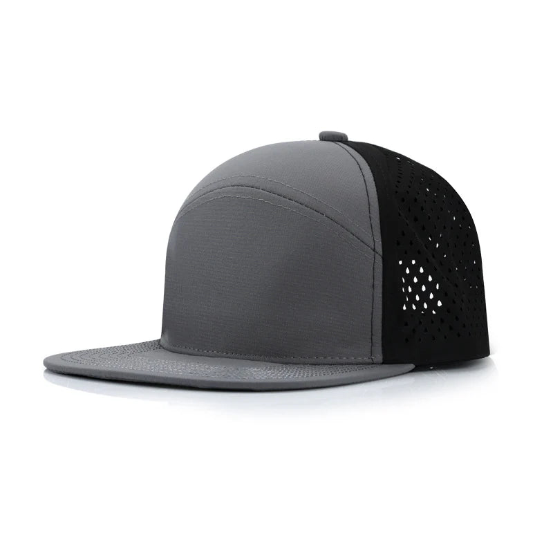 Performance Trucker Cap - Outdoor Sun Hat with Flat Brim Baseball Style