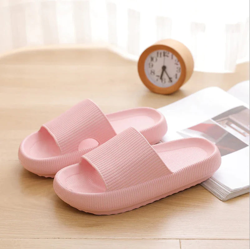 Thick Platform Bathroom Home Slippers Women Fashion Soft Sole EVA Indoor Slides Woman Sandals 2022 Summer Non-Slip Flip Flops