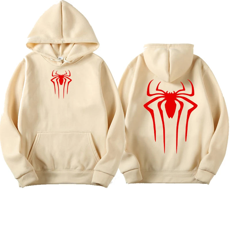 Fashion Printed Spider Hoodie for Men Casual Hoodie Pullover Sweatshirt for Men Top Spider Hoodie Sweatshirt