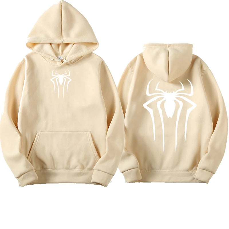 Fashion Printed Spider Hoodie for Men Casual Hoodie Pullover Sweatshirt for Men Top Spider Hoodie Sweatshirt