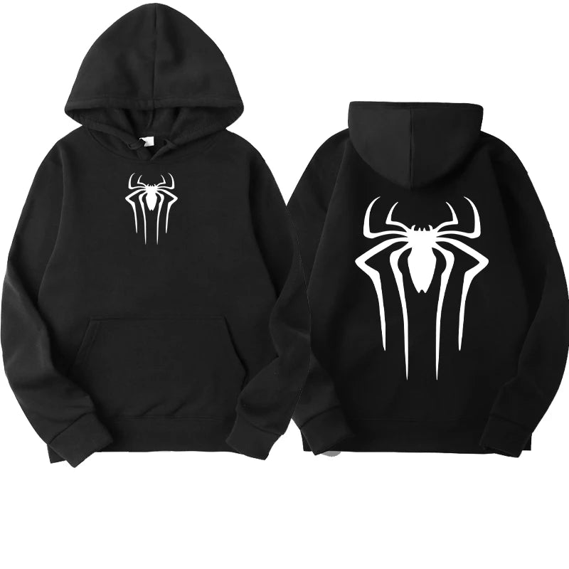 Fashion Printed Spider Hoodie for Men Casual Hoodie Pullover Sweatshirt for Men Top Spider Hoodie Sweatshirt