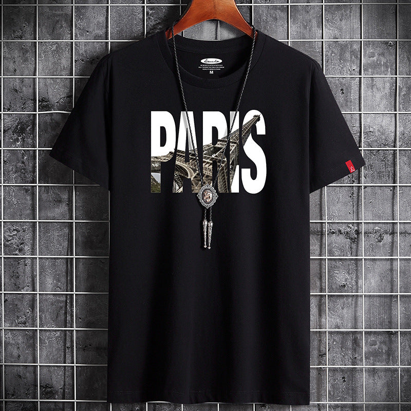 Men'S Summer Korean Style Trendy Loose Casual Short Sleeve