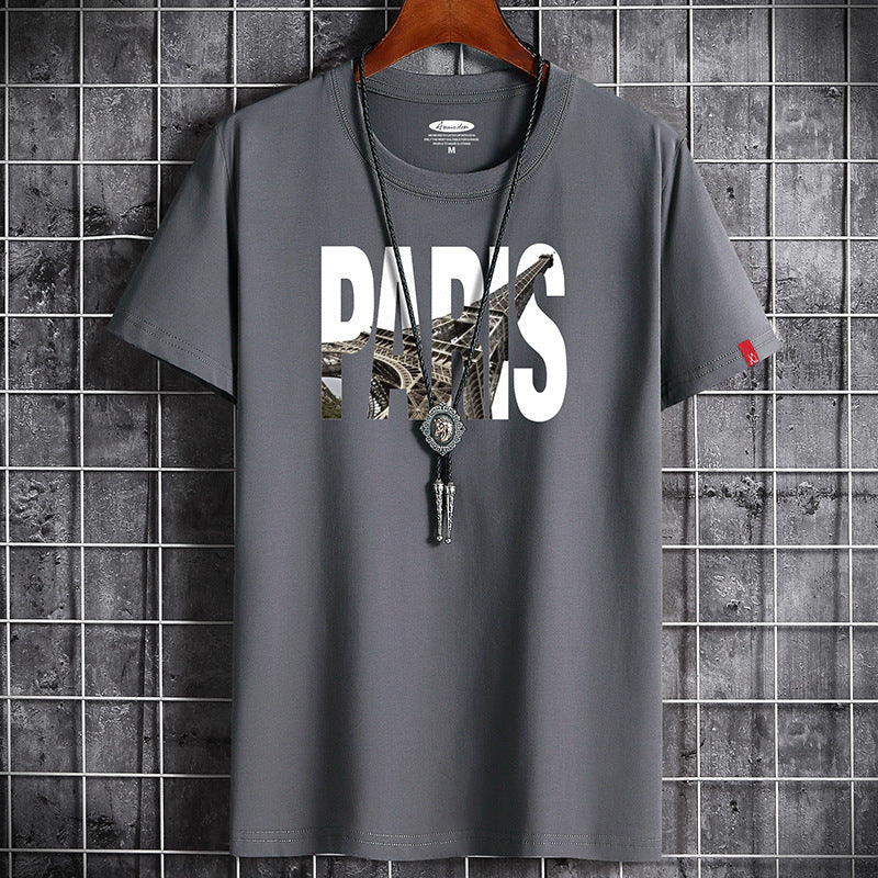 Men'S Summer Korean Style Trendy Loose Casual Short Sleeve