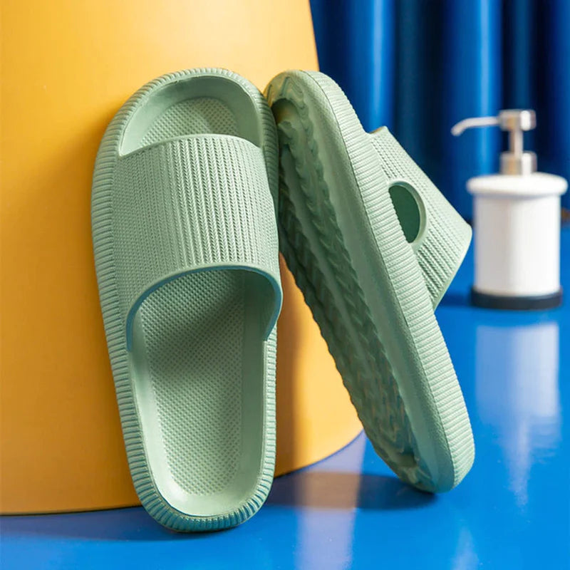 Thick Platform Bathroom Home Slippers Women Fashion Soft Sole EVA Indoor Slides Woman Sandals 2022 Summer Non-Slip Flip Flops