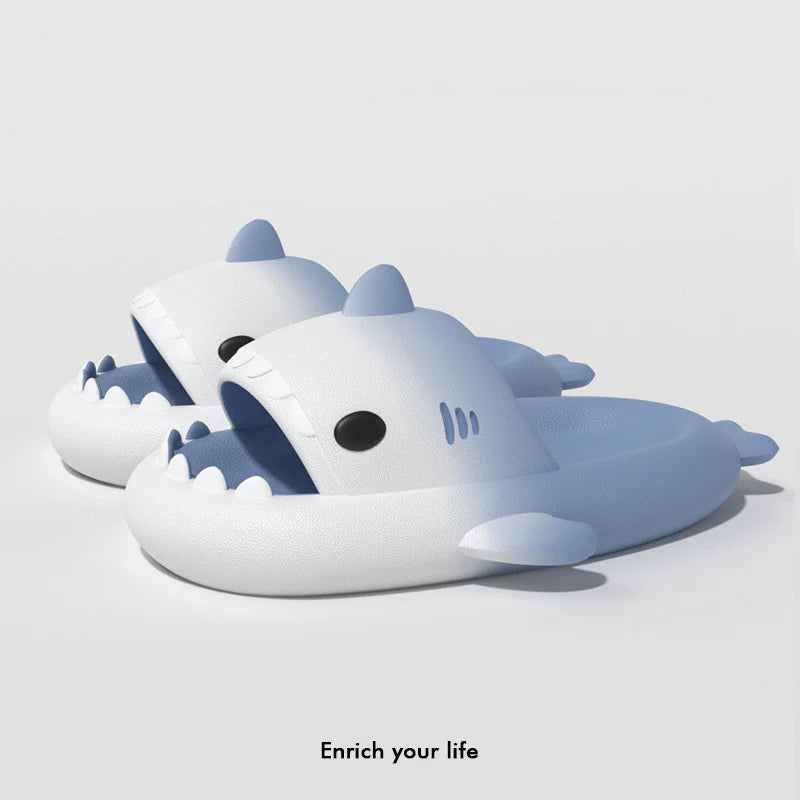 Gradient Shark Slippers Home Bathroom Non-Slip Men Shoes