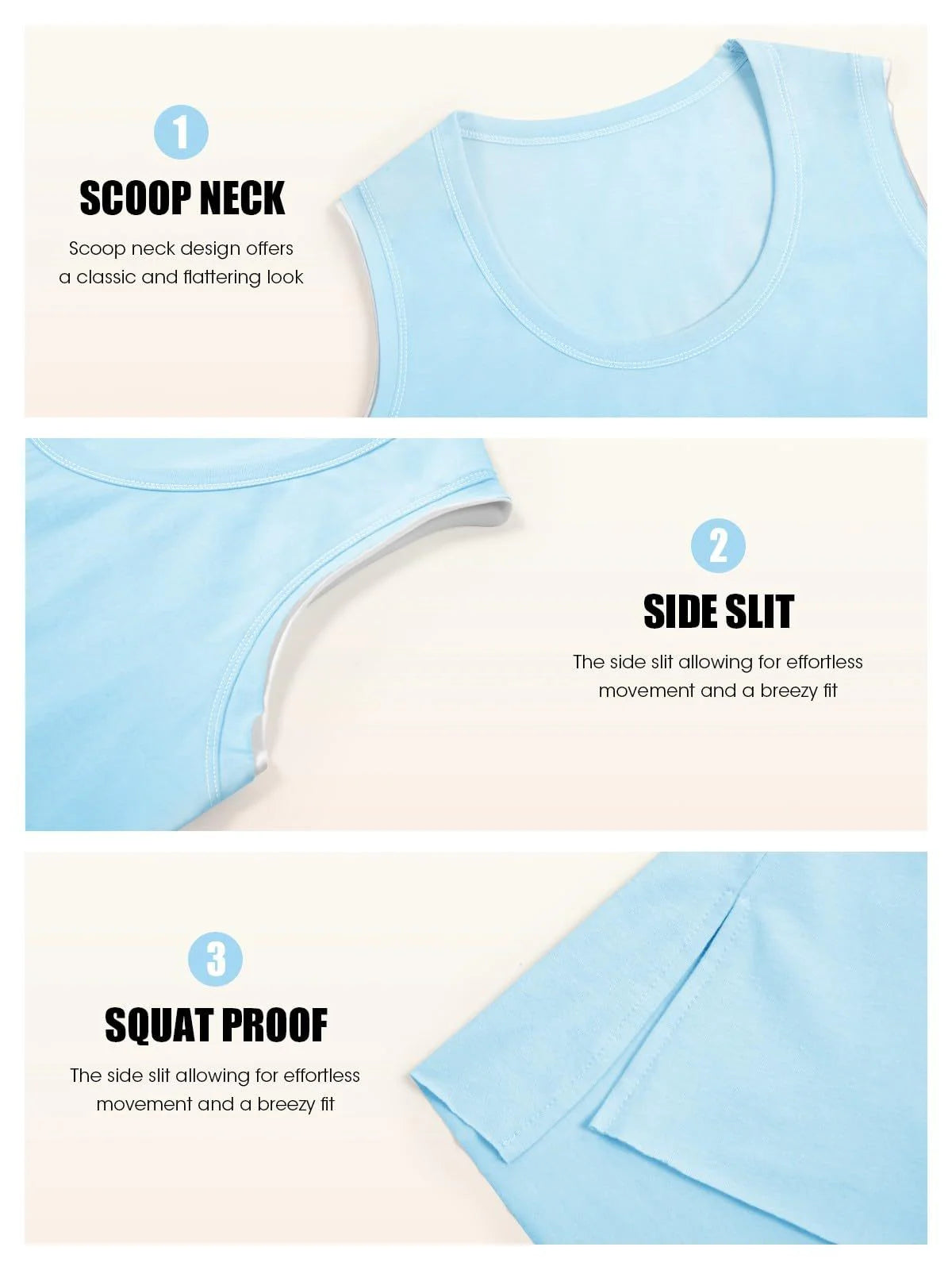Ladies Summer Sleeveless Loose Sports Vest