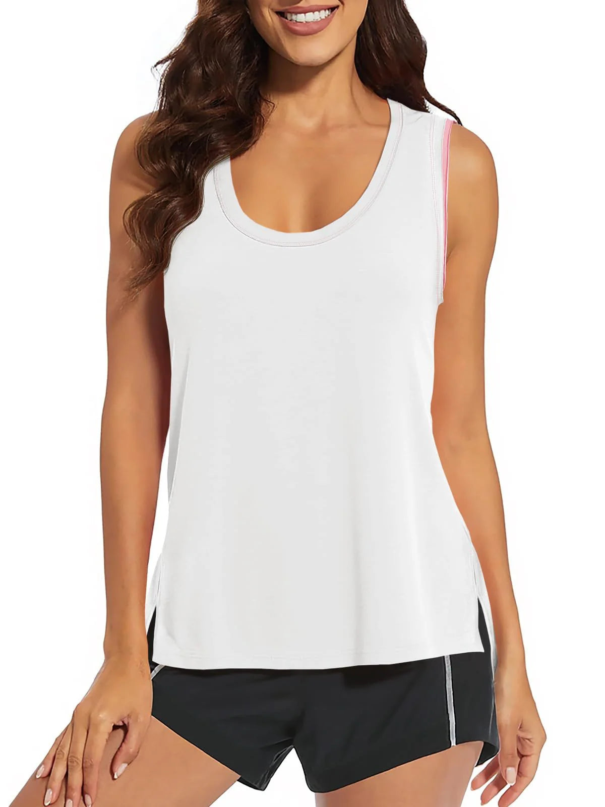 Ladies Summer Sleeveless Loose Sports Vest