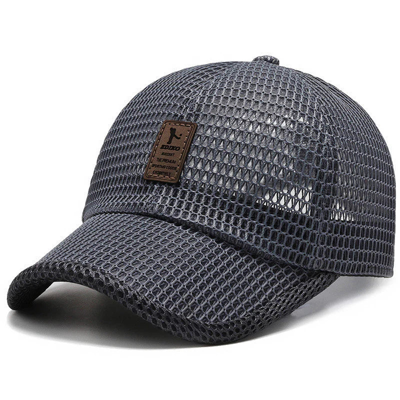 Summer Men Outdoor Sun Protection Sports Quick-Drying Breathable Wide Brim Baseball Cap