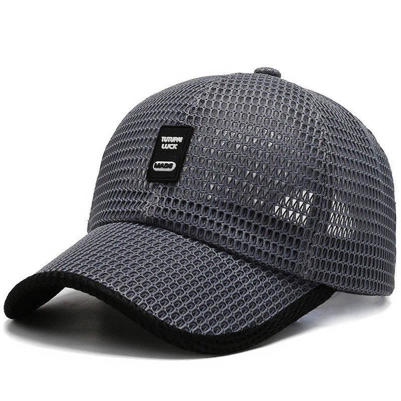 Summer Men Outdoor Sun Protection Sports Quick-Drying Breathable Wide Brim Baseball Cap