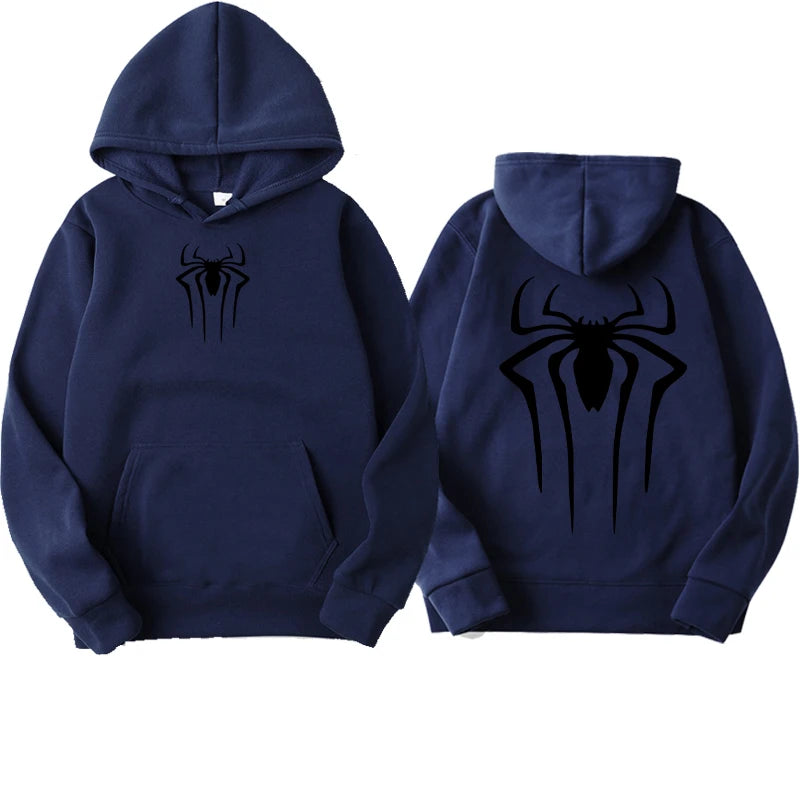 Fashion Printed Spider Hoodie for Men Casual Hoodie Pullover Sweatshirt for Men Top Spider Hoodie Sweatshirt